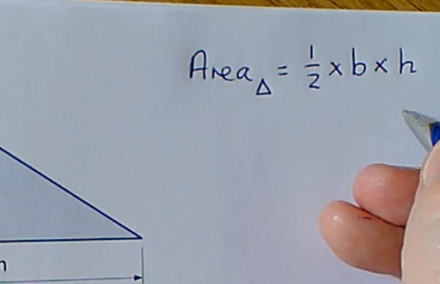 Video going through the method for working out the area of a triangle to help you to pass your GCSE exam in mathematics